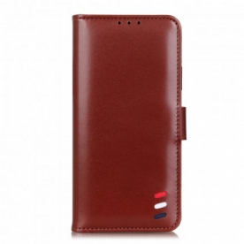 Flip Case voor Xiaomi Redmi Note 10 5G / Poco M3 Pro 5G Driekleurig Leereffect