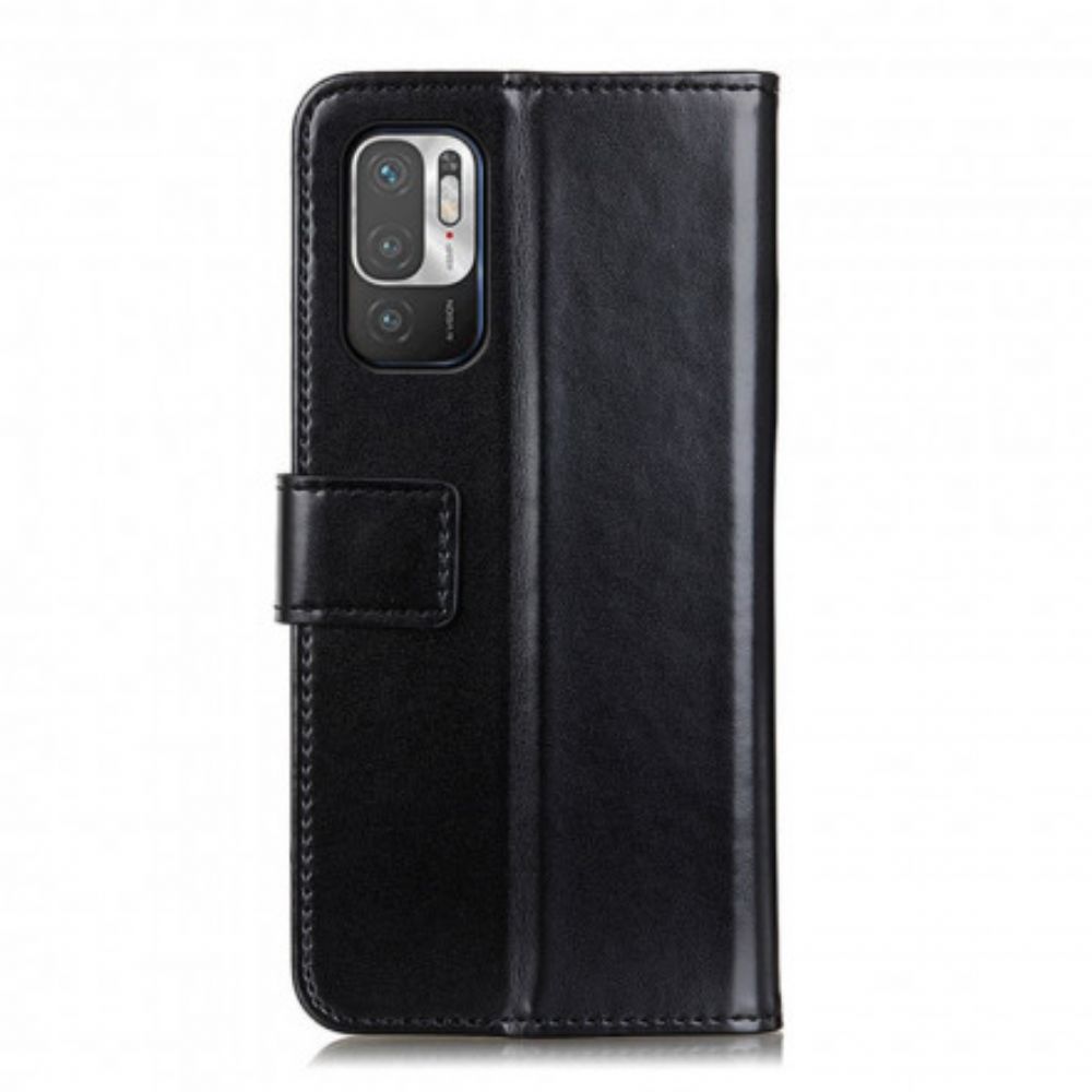 Flip Case voor Xiaomi Redmi Note 10 5G / Poco M3 Pro 5G Driekleurig Leereffect