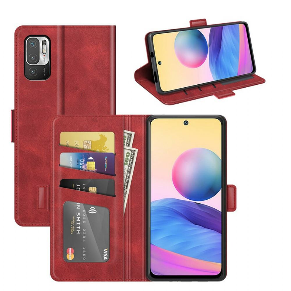 Flip Case voor Xiaomi Redmi Note 10 5G / Poco M3 Pro 5G Dubbel Slot