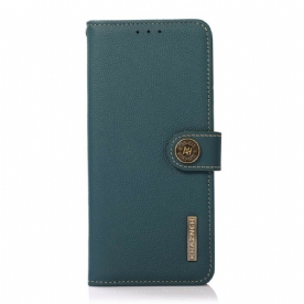 Flip Case voor Xiaomi Redmi Note 10 5G / Poco M3 Pro 5G Echt Leer Khazneh Rfid