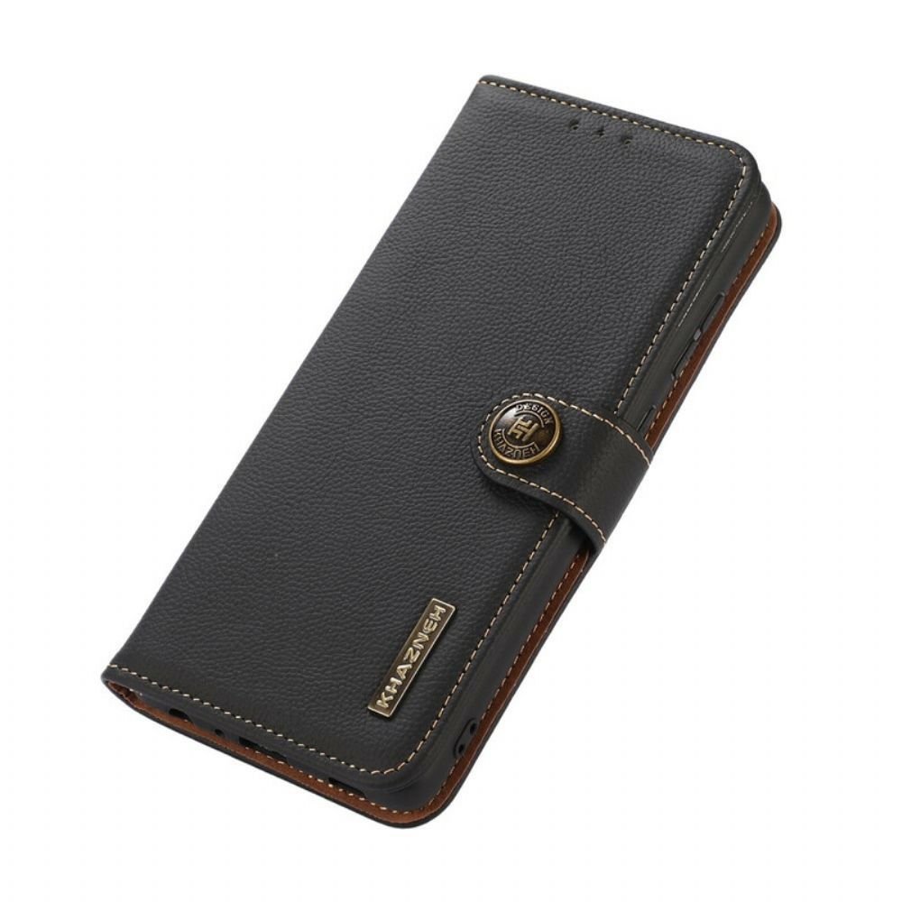 Flip Case voor Xiaomi Redmi Note 10 5G / Poco M3 Pro 5G Echt Leer Khazneh Rfid