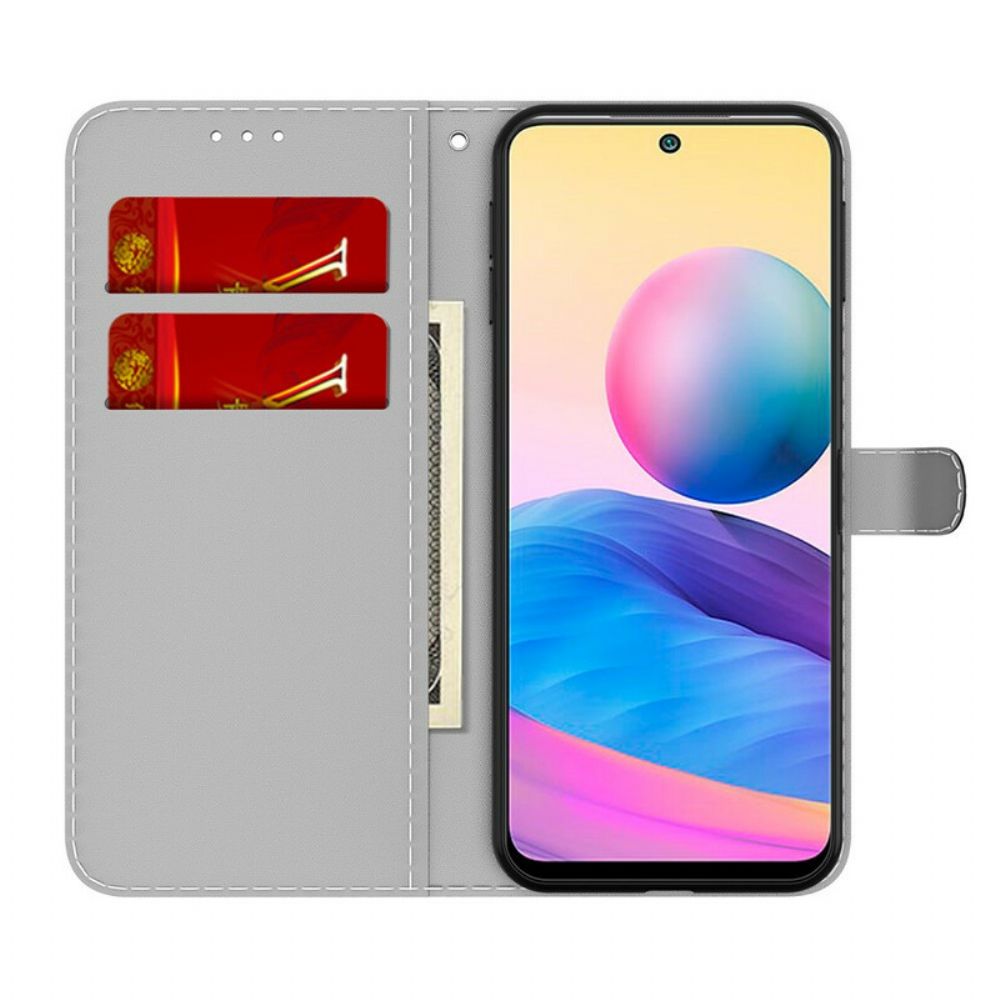 Folio-hoesje voor Xiaomi Redmi Note 10 5G / Poco M3 Pro 5G Abstract Patroon