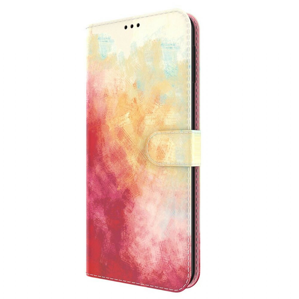 Folio-hoesje voor Xiaomi Redmi Note 10 5G / Poco M3 Pro 5G Aquarel