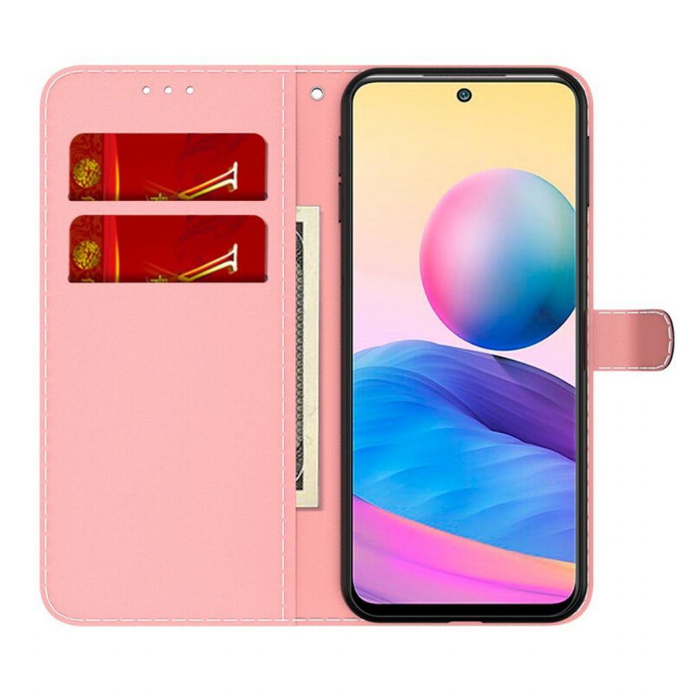 Folio-hoesje voor Xiaomi Redmi Note 10 5G / Poco M3 Pro 5G Aquarel