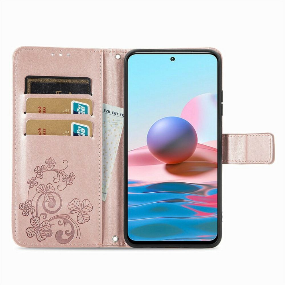 Folio-hoesje voor Xiaomi Redmi Note 10 5G / Poco M3 Pro 5G Bloemen In De Wind