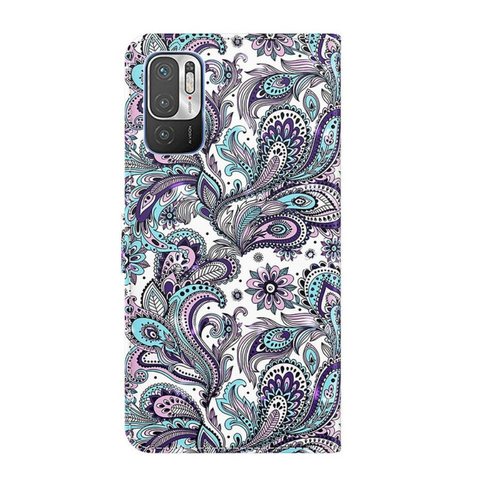 Folio-hoesje voor Xiaomi Redmi Note 10 5G / Poco M3 Pro 5G Bloemen Patronen