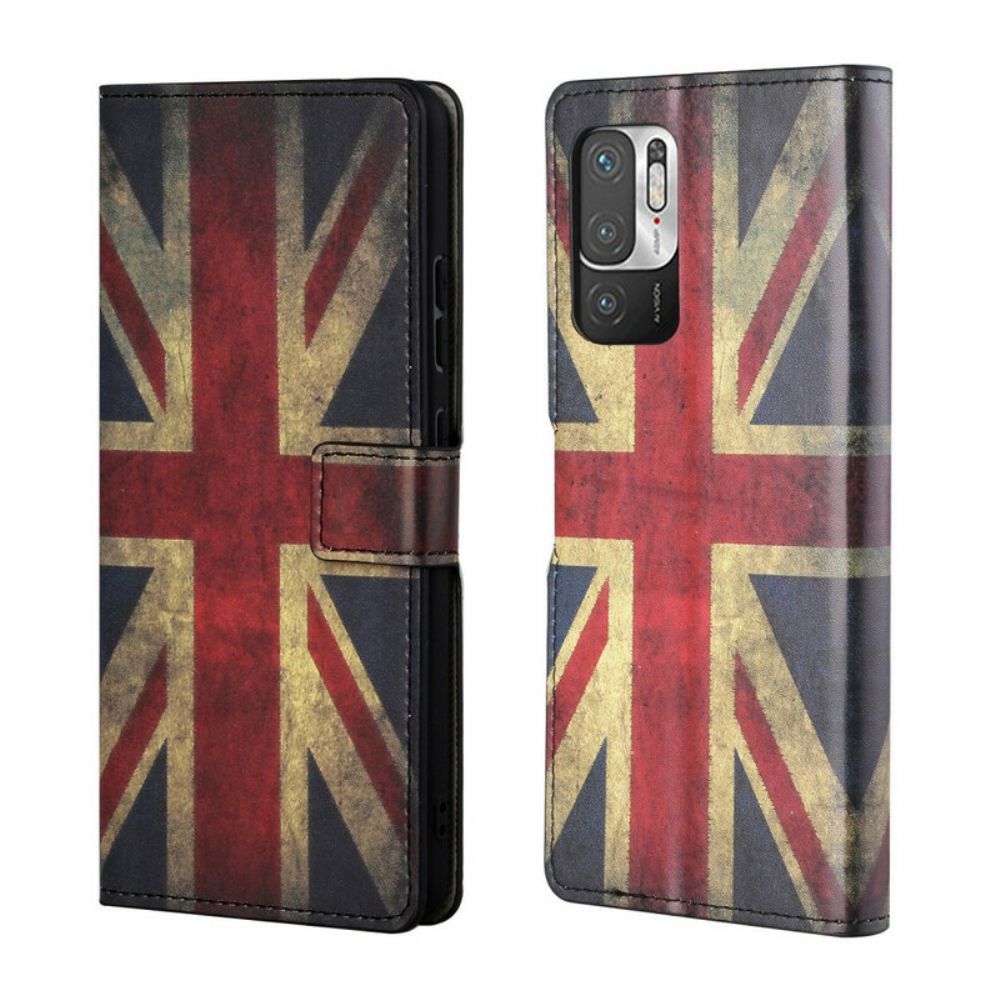 Folio-hoesje voor Xiaomi Redmi Note 10 5G / Poco M3 Pro 5G Engeland Vlag