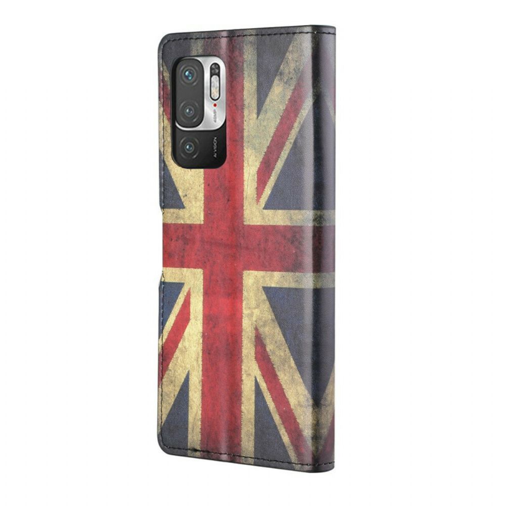 Folio-hoesje voor Xiaomi Redmi Note 10 5G / Poco M3 Pro 5G Engeland Vlag