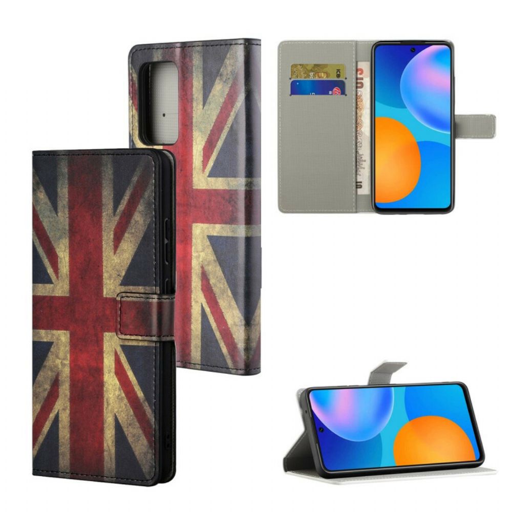 Folio-hoesje voor Xiaomi Redmi Note 10 5G / Poco M3 Pro 5G Engeland Vlag