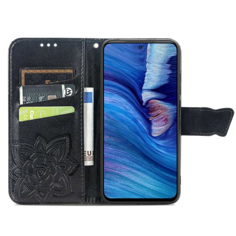 Folio-hoesje voor Xiaomi Redmi Note 10 5G / Poco M3 Pro 5G Halve Vlinder