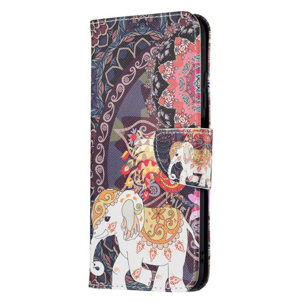 Folio-hoesje voor Xiaomi Redmi Note 10 5G / Poco M3 Pro 5G Indische Olifant