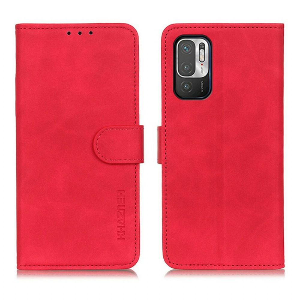 Folio-hoesje voor Xiaomi Redmi Note 10 5G / Poco M3 Pro 5G Khazneh Leereffect