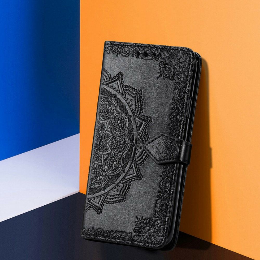 Folio-hoesje voor Xiaomi Redmi Note 10 5G / Poco M3 Pro 5G Mandala Van Middelbare Leeftijd