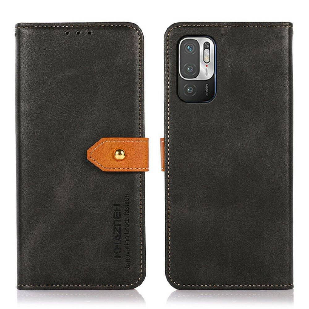 Folio-hoesje voor Xiaomi Redmi Note 10 5G / Poco M3 Pro 5G Met Khazneh-band