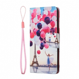 Folio-hoesje voor Xiaomi Redmi Note 10 5G / Poco M3 Pro 5G Parijs Ballonnen