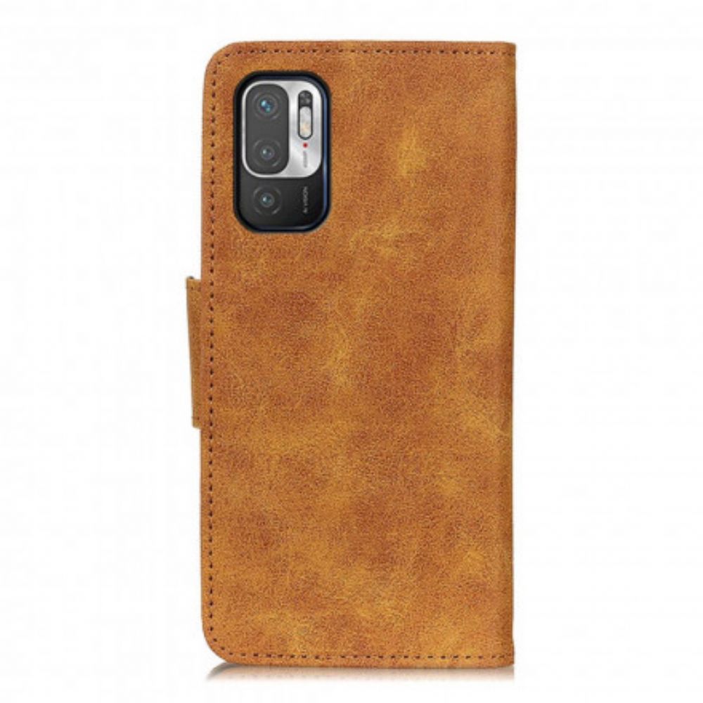 Folio-hoesje voor Xiaomi Redmi Note 10 5G / Poco M3 Pro 5G Vintage Omkeerbare Sluiting