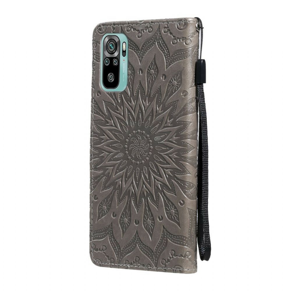 Folio-hoesje voor Xiaomi Redmi Note 10 5G / Poco M3 Pro 5G Zonnebloem