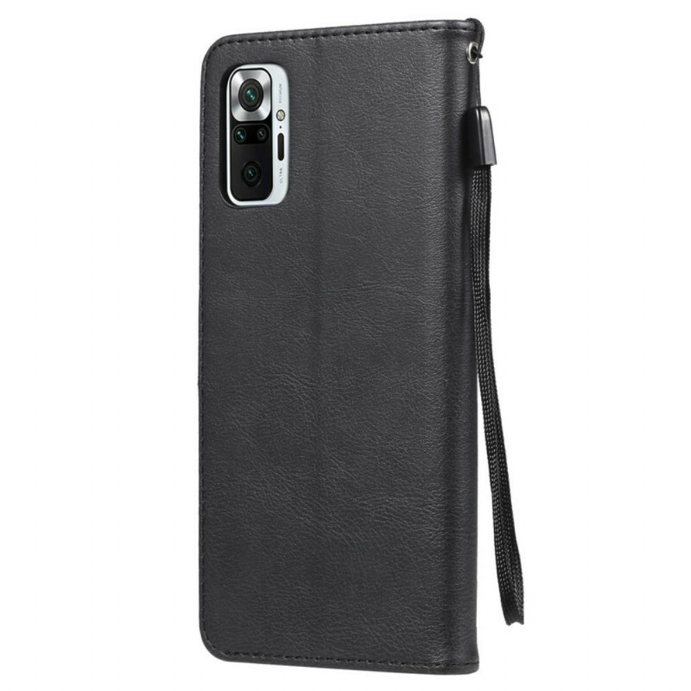 Folio-hoesje voor Xiaomi Redmi Note 10 5G / Poco M3 Pro 5G Zwart-wit