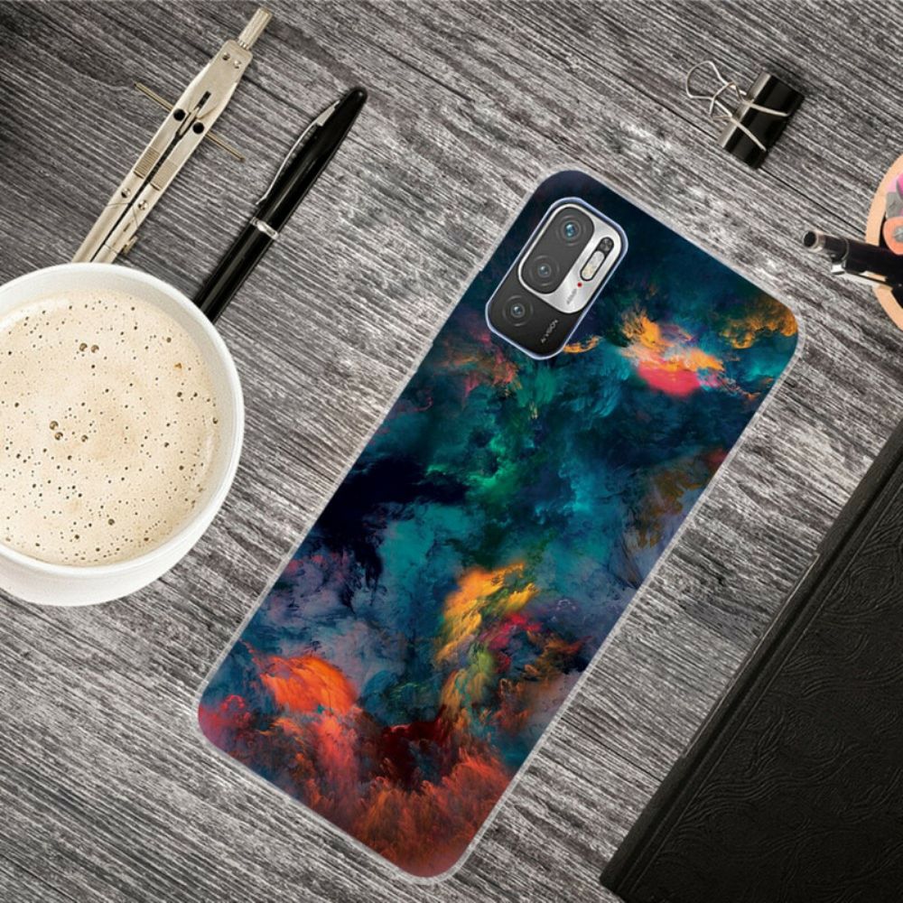 Hoesje voor Xiaomi Redmi Note 10 5G / Poco M3 Pro 5G Gekleurde Wolken