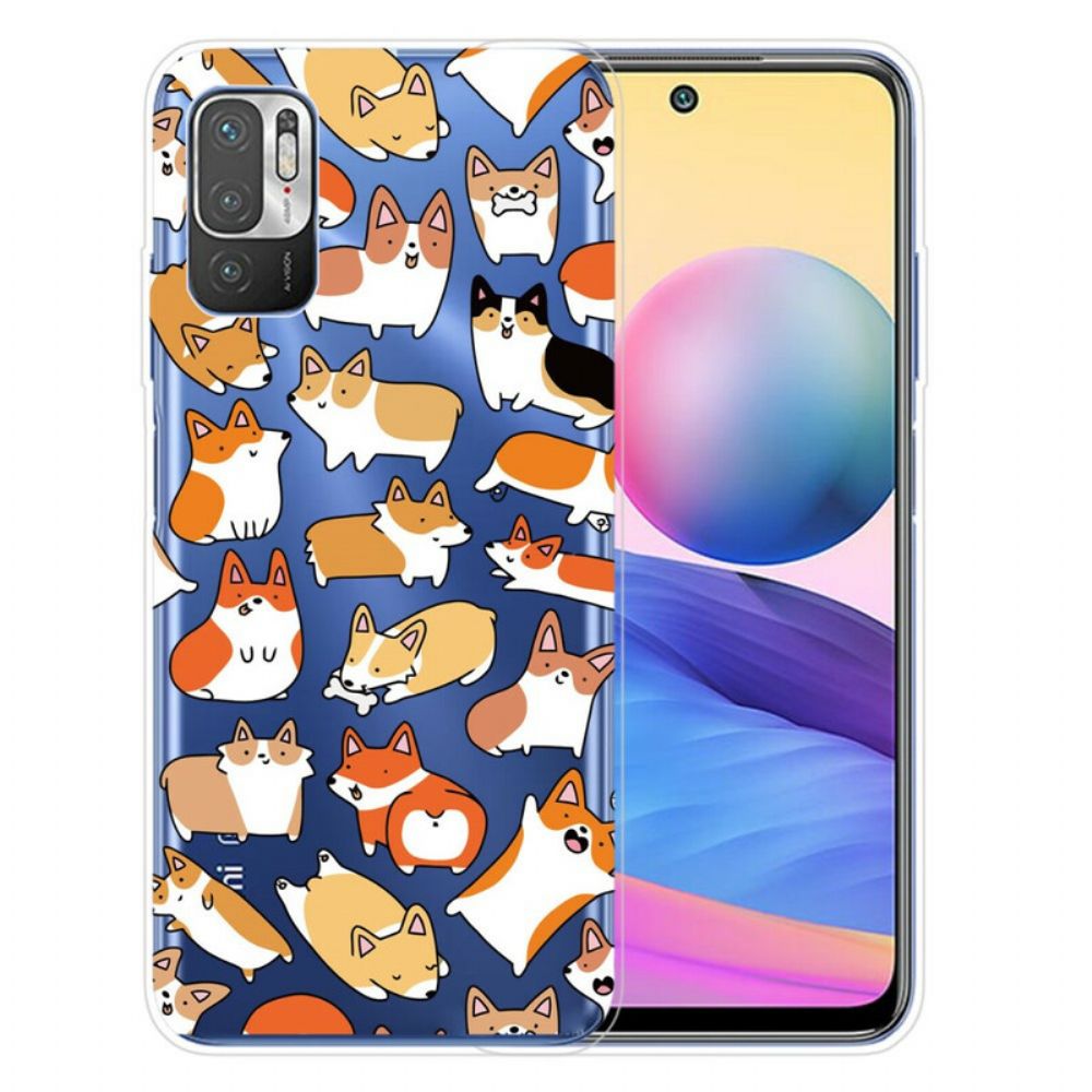 Hoesje voor Xiaomi Redmi Note 10 5G / Poco M3 Pro 5G Meerdere Honden