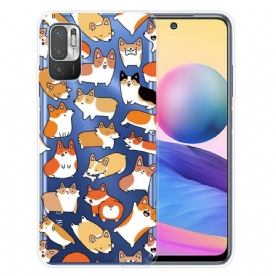 Hoesje voor Xiaomi Redmi Note 10 5G / Poco M3 Pro 5G Meerdere Honden