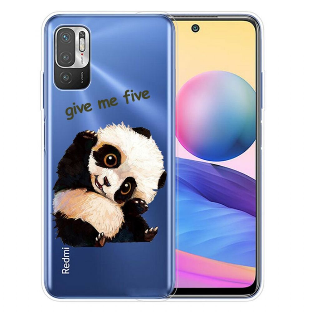 Hoesje voor Xiaomi Redmi Note 10 5G / Poco M3 Pro 5G Panda Geef Me Vijf