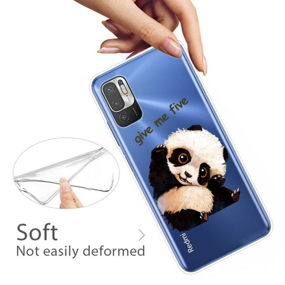 Hoesje voor Xiaomi Redmi Note 10 5G / Poco M3 Pro 5G Panda Geef Me Vijf