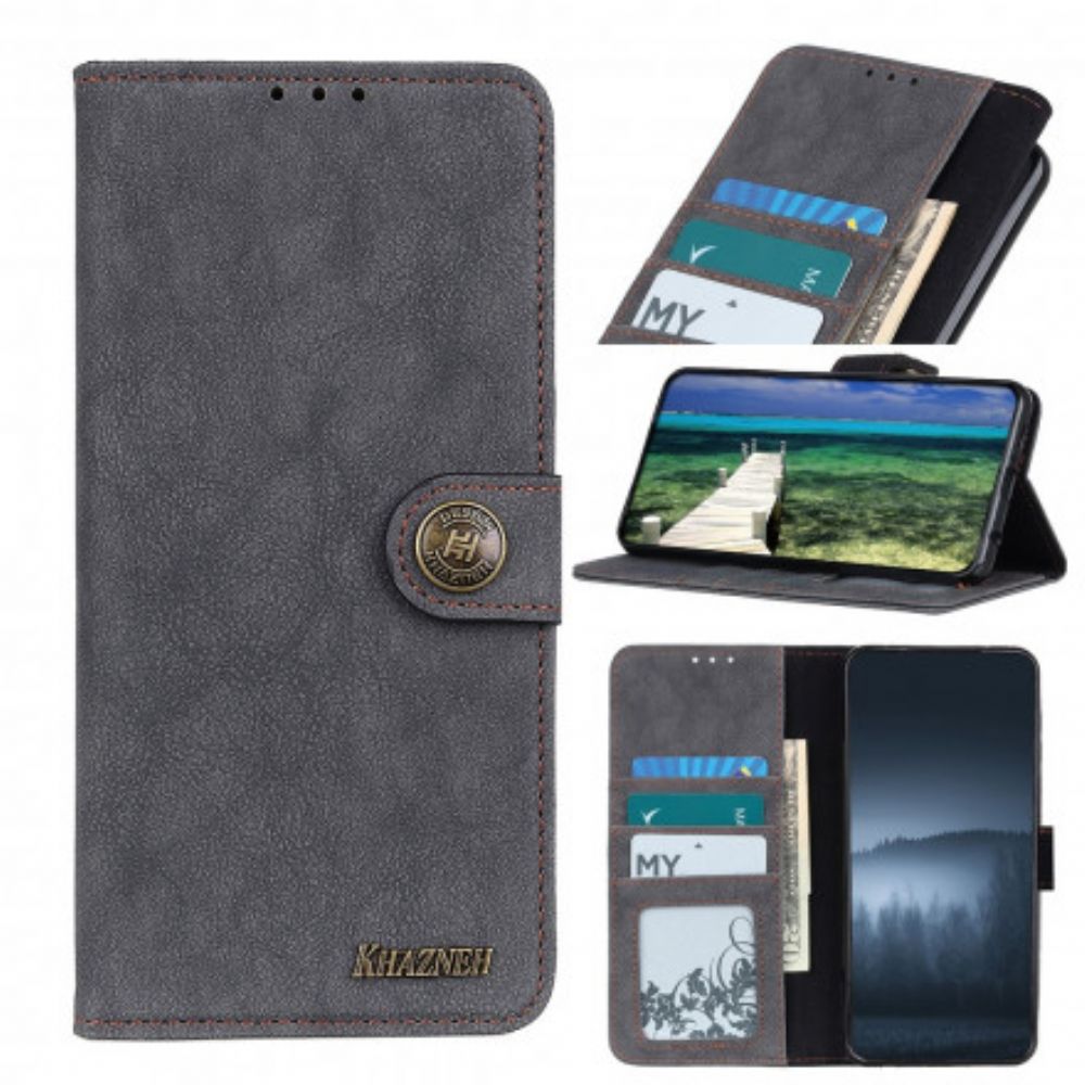 Leren Hoesje voor Xiaomi Redmi Note 10 5G / Poco M3 Pro 5G Khazneh Retro Splitleer