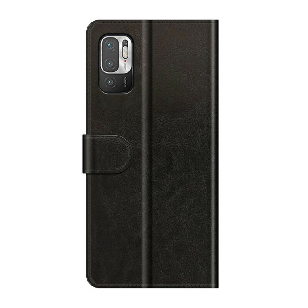 Leren Hoesje voor Xiaomi Redmi Note 10 5G / Poco M3 Pro 5G Monochroom