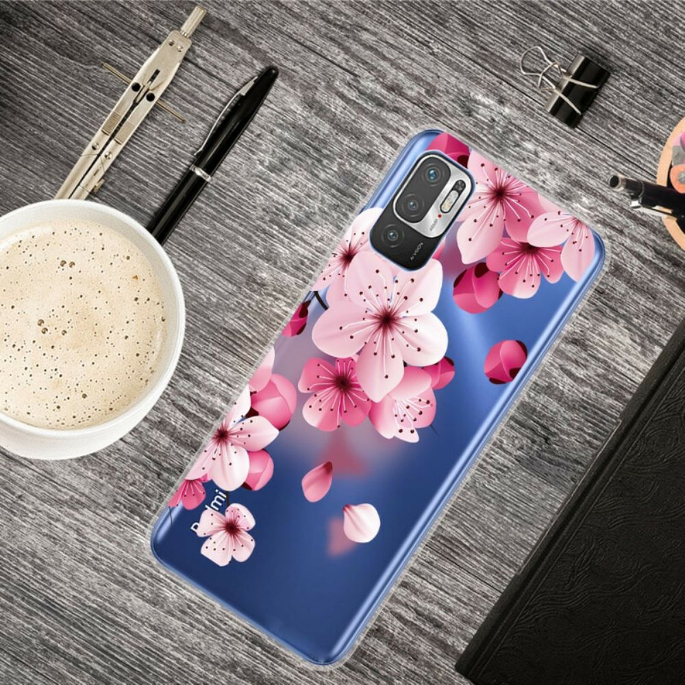 Telefoonhoesje voor Xiaomi Redmi Note 10 5G / Poco M3 Pro 5G Kleine Roze Bloemen