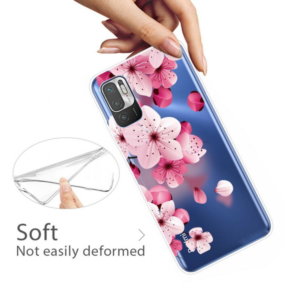 Telefoonhoesje voor Xiaomi Redmi Note 10 5G / Poco M3 Pro 5G Kleine Roze Bloemen