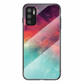 Telefoonhoesje voor Xiaomi Redmi Note 10 5G / Poco M3 Pro 5G Schoonheid Gehard Glas