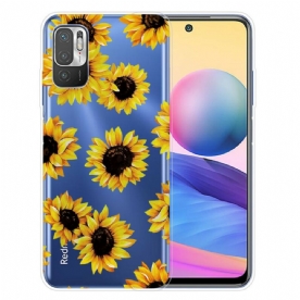 Telefoonhoesje voor Xiaomi Redmi Note 10 5G / Poco M3 Pro 5G Zonnebloemen