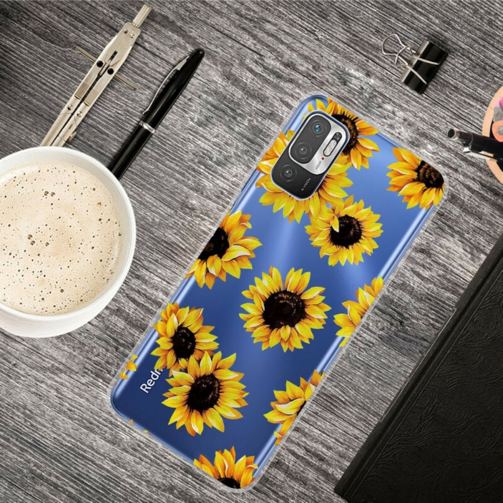 Telefoonhoesje voor Xiaomi Redmi Note 10 5G / Poco M3 Pro 5G Zonnebloemen