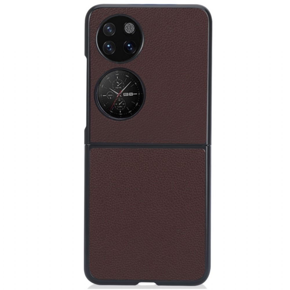 Hoesje voor Huawei P50 Pocket Litchi-leereffect