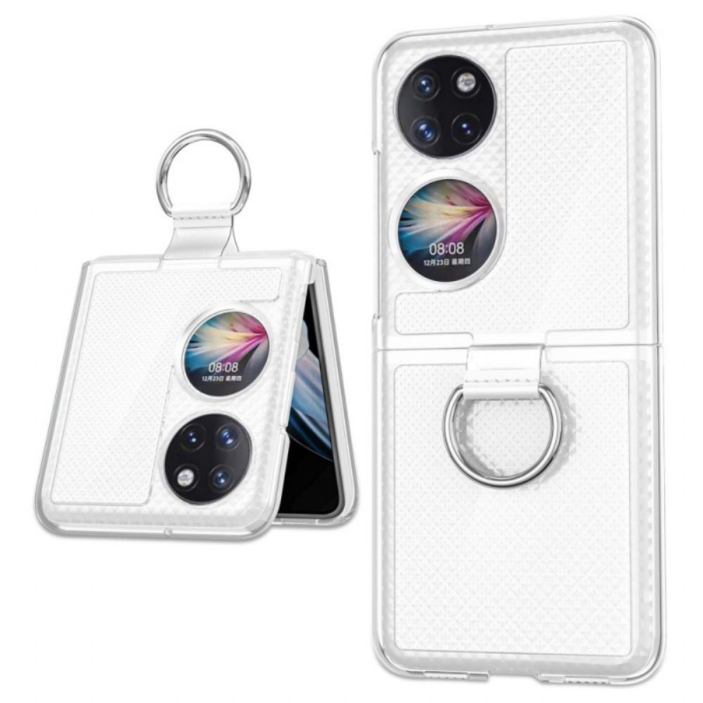 Hoesje voor Huawei P50 Pocket Metalen Kleur Ring