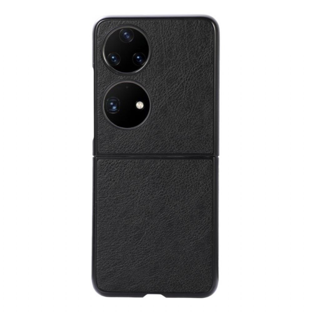 Telefoonhoesje voor Huawei P50 Pocket Elegantie Lychee Kunstleer