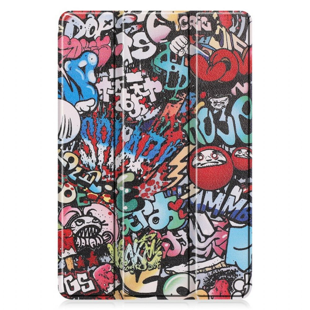 Bescherming Hoesje voor Samsung Galaxy Tab S6 Lite Graffiti Potlood Houder