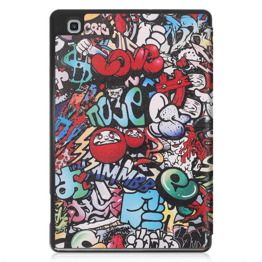 Bescherming Hoesje voor Samsung Galaxy Tab S6 Lite Graffiti Potlood Houder