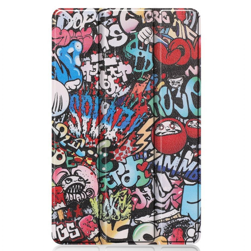 Bescherming Hoesje voor Samsung Galaxy Tab S6 Lite Leuke Graffiti