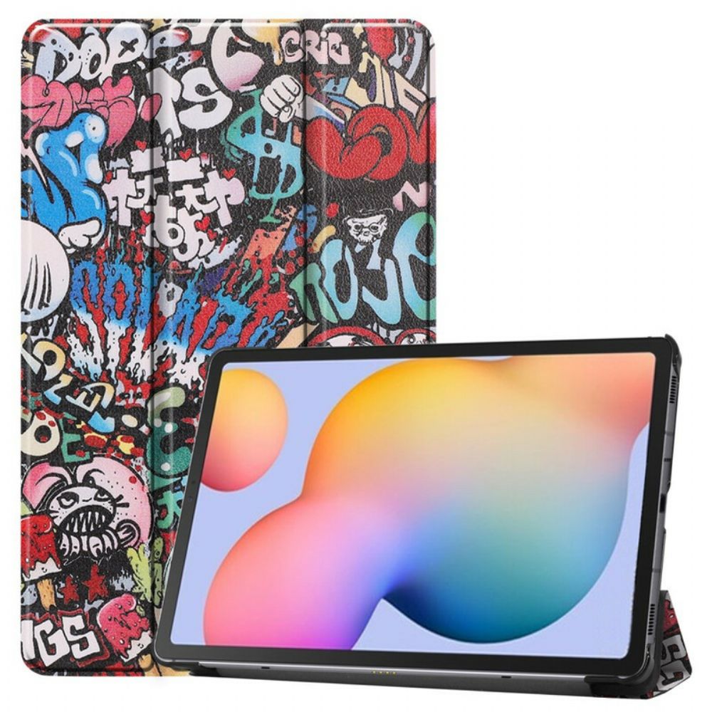 Bescherming Hoesje voor Samsung Galaxy Tab S6 Lite Leuke Graffiti