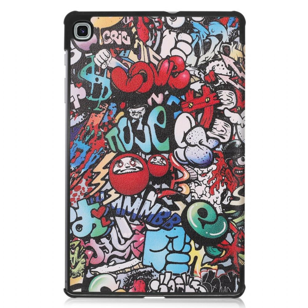 Bescherming Hoesje voor Samsung Galaxy Tab S6 Lite Leuke Graffiti