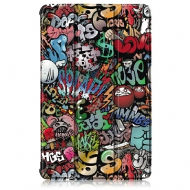 Bescherming Hoesje voor Samsung Galaxy Tab S6 Lite Verbeterde Graffiti