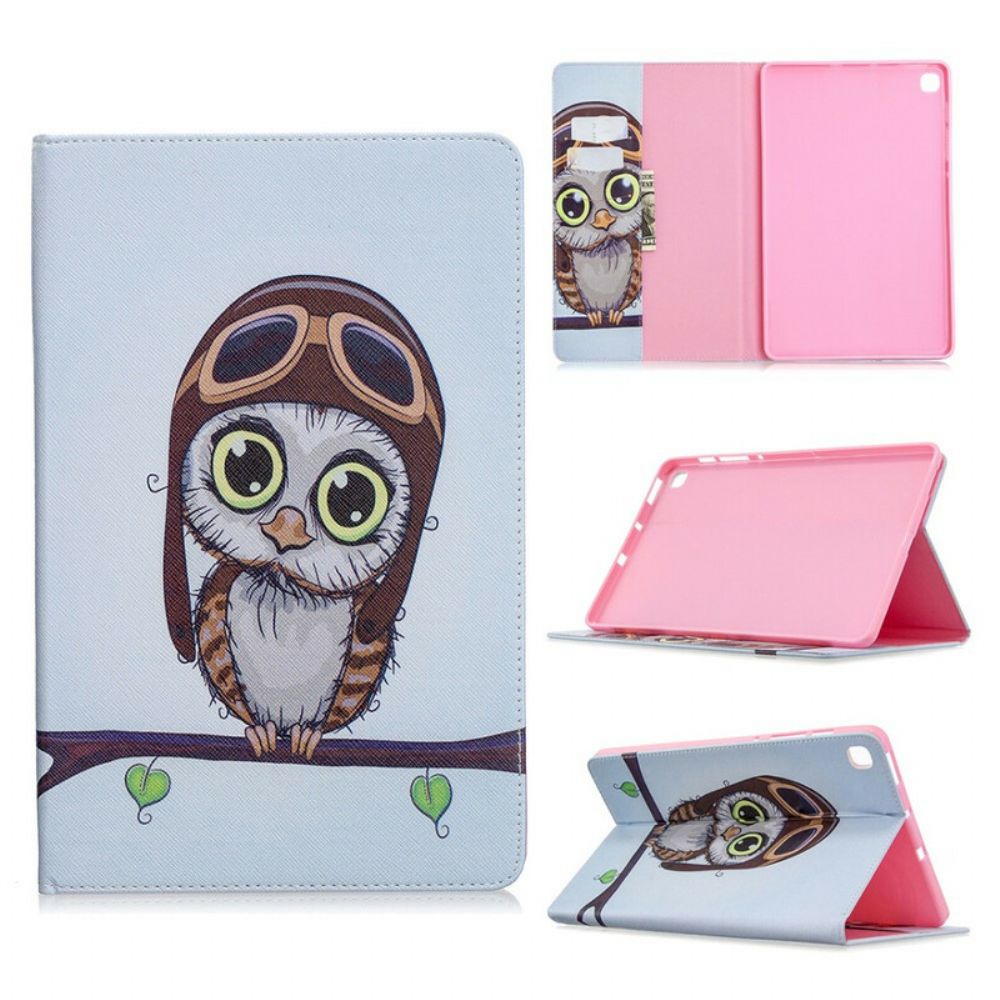 Case voor Samsung Galaxy Tab S6 Lite Vliegenier Uil