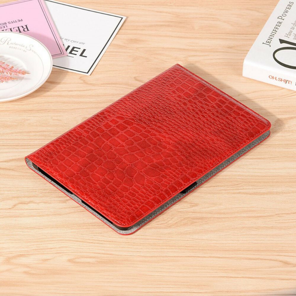 Cover voor Samsung Galaxy Tab S6 Lite Krokodil Textuur