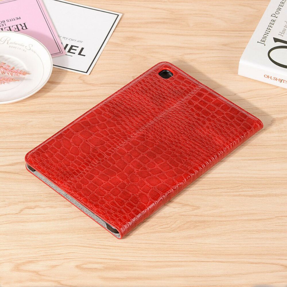 Cover voor Samsung Galaxy Tab S6 Lite Krokodil Textuur