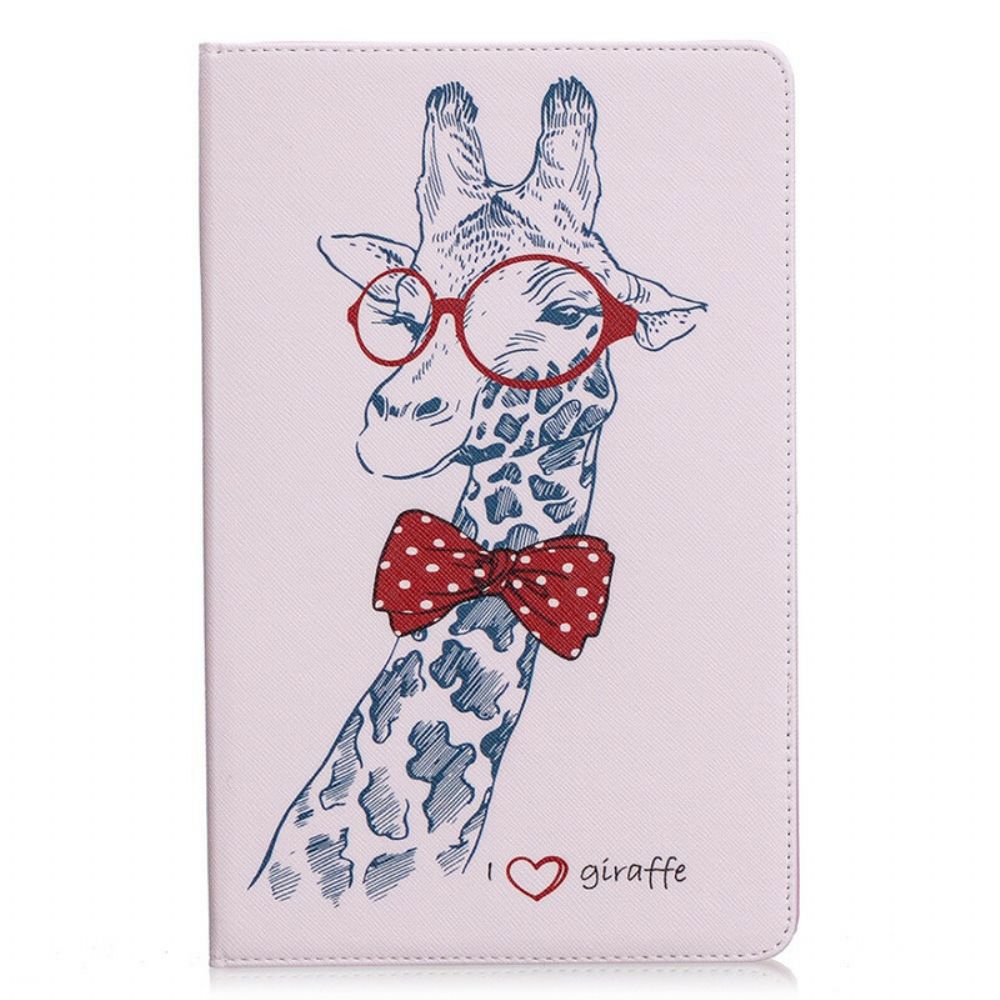 Cover voor Samsung Galaxy Tab S6 Lite Nerdy Giraf