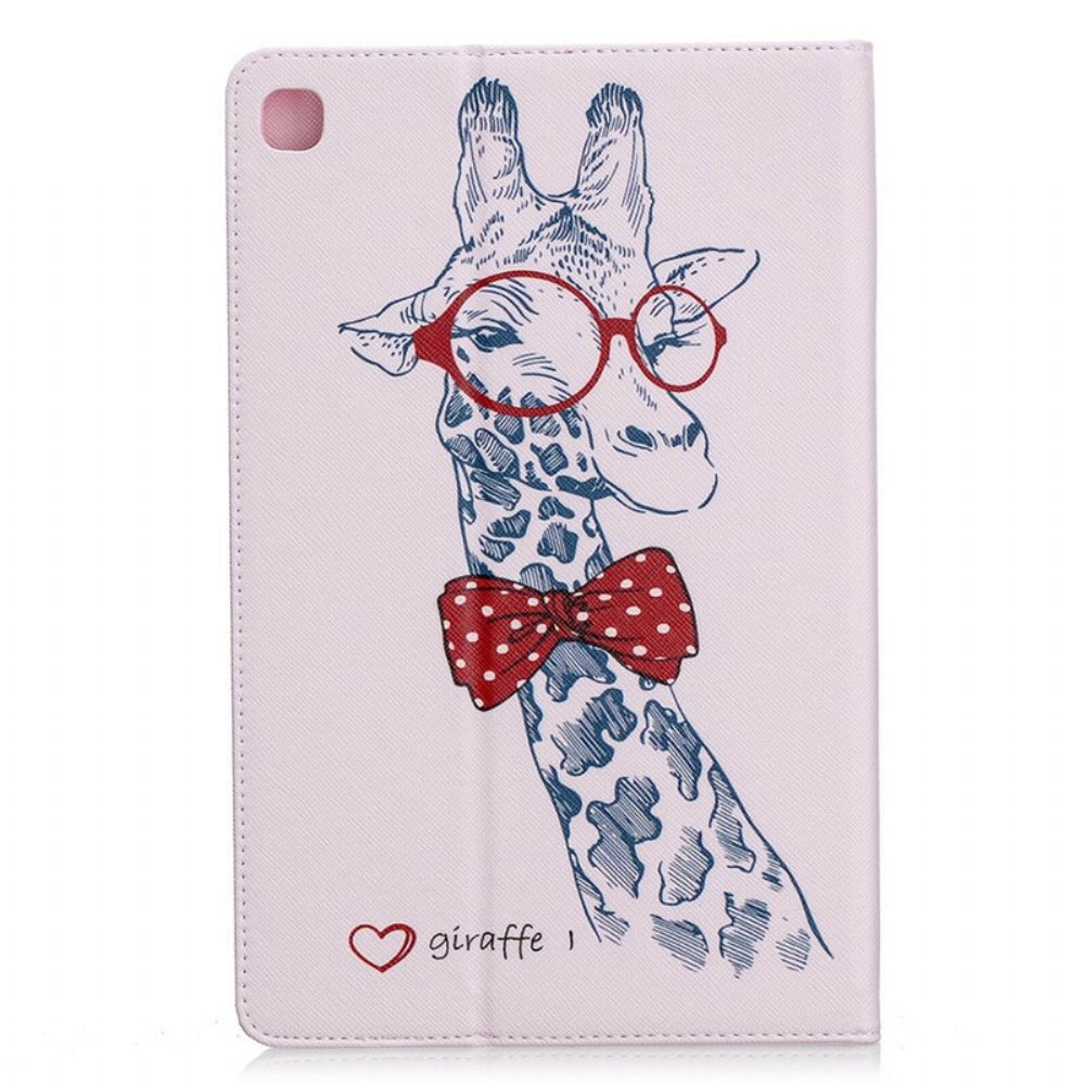 Cover voor Samsung Galaxy Tab S6 Lite Nerdy Giraf