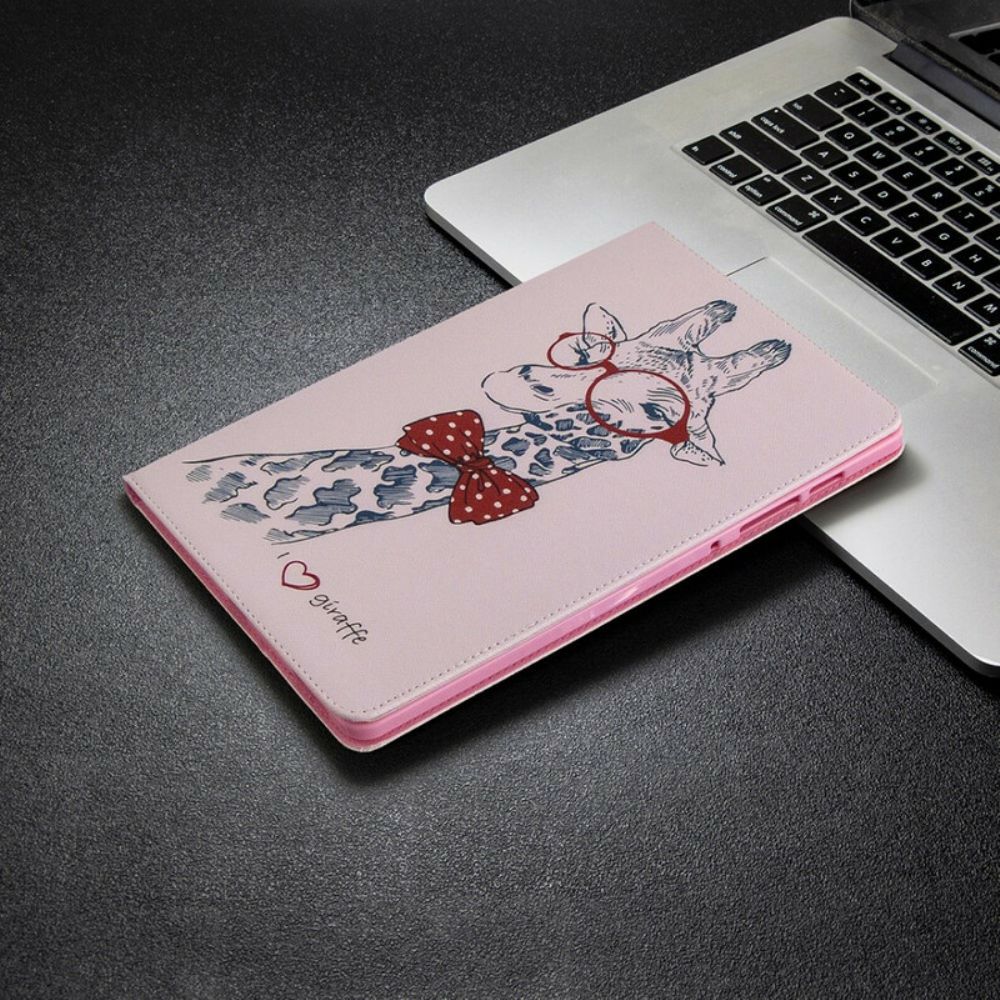 Cover voor Samsung Galaxy Tab S6 Lite Nerdy Giraf