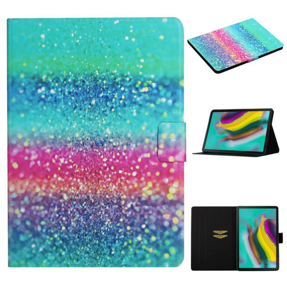 Flip Case voor Samsung Galaxy Tab S6 Lite Element Pailletten